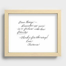 It's a Wonderful Life - Clarence Recessed Framed Print