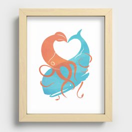 Hug It Out Recessed Framed Print
