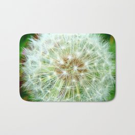 Dandelion Seeds  Bath Mat | Digital Manipulation, Photo, Color, Botanical, Nature, Dandelion, Perennial, Digital, Seeds, Plant 