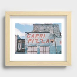 capri pizza sky Recessed Framed Print