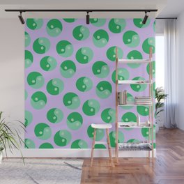 Peaceful Disco - Green Wall Mural