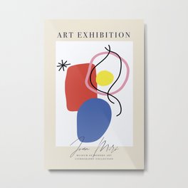 Joan Miro III Metal Print | Illustration, Stencil, Cartoon, Digital, Abstract, Oil, Paper, Concept, Drawing, Drafting 