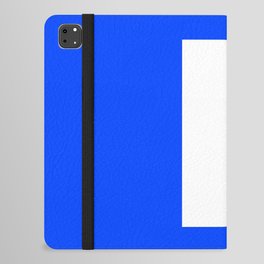 letter R (White & Blue) iPad Folio Case