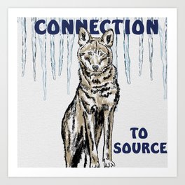 Connection to Source Coyote Art Print