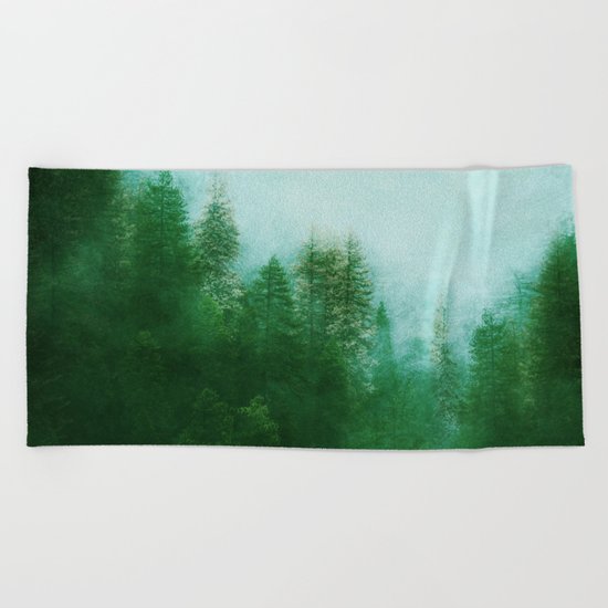 Dreamy Spring Forest Beach Towel
