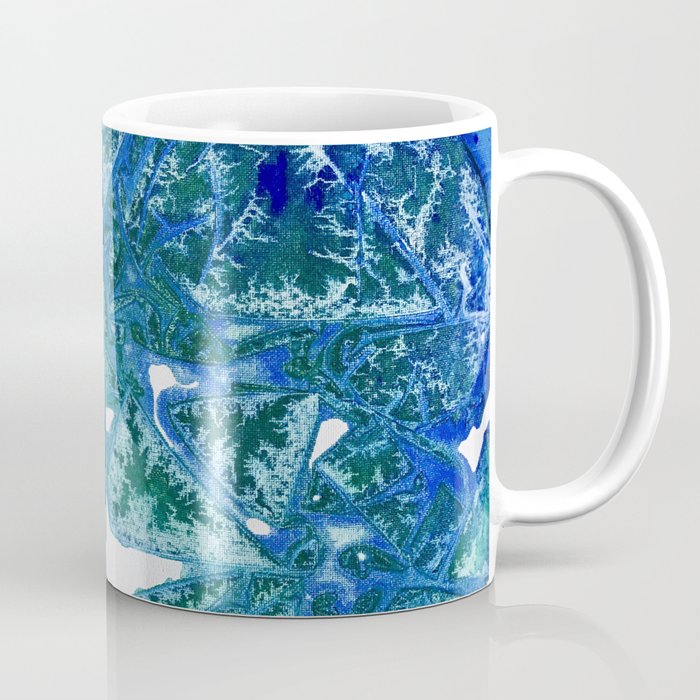 Sea Leaves, Environmental Love of the Ocean Blue Coffee Mug