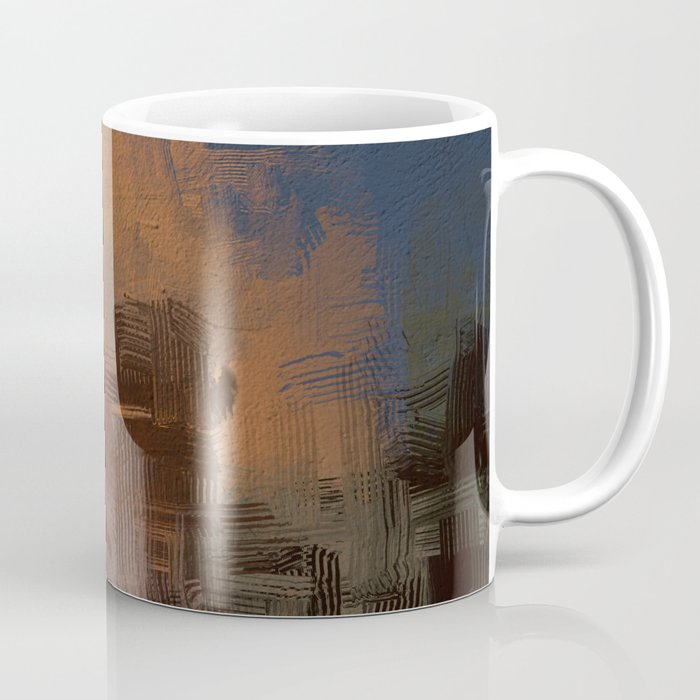 2d illustration. Artistic background image. Abstract painting on canvas. Contemporary art. Hand made art. Colorful texture. Modern artwork. Strokes of fat paint. Brushstrokes. Coffee Mug