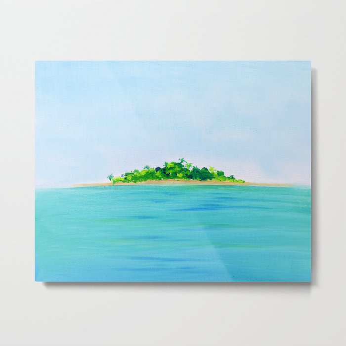 Peace and Quiet Island Metal Print