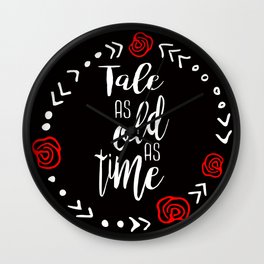 Beauty and the Beast: Tale as Old as Time Wall Clock