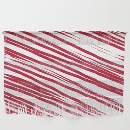 Strawberry stripes background Wall Hanging