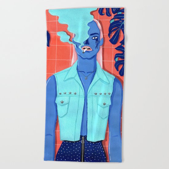 MEET ME AT THE POOL 3 Beach Towel