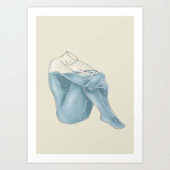72.8 Percent Water Art Print