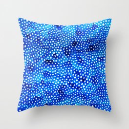 Infinity Blue Loops  Throw Pillow