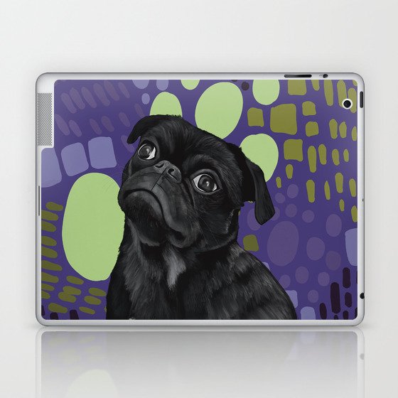 Pug - Purple Laptop & iPad Skin