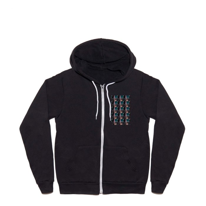 Adult Best Friends Gilmore Girls Pattern Full Zip Hoodie by GG