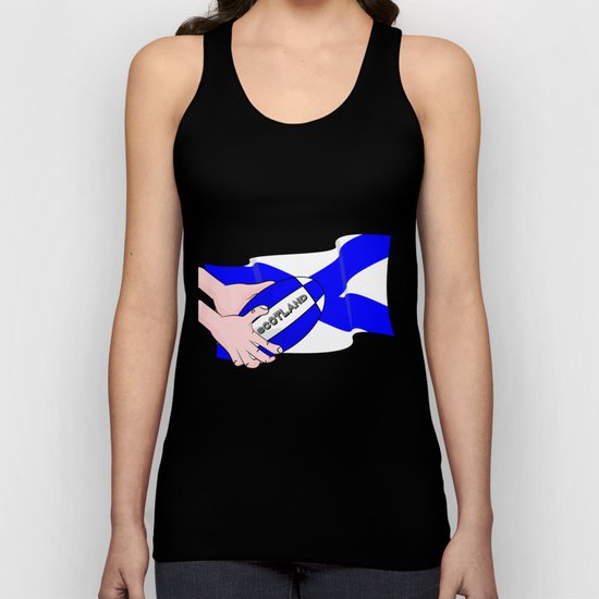 Rugby Scotland Flag Unisex Tank Top