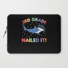 3rd Grade Nailed It Hammerhead Shark Graduation Laptop Sleeve