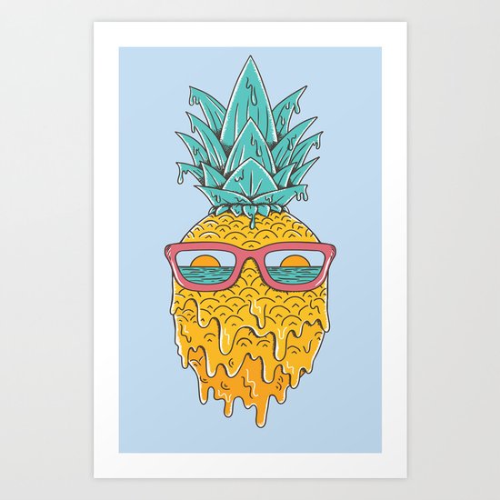 Pineapple Summer Art Print