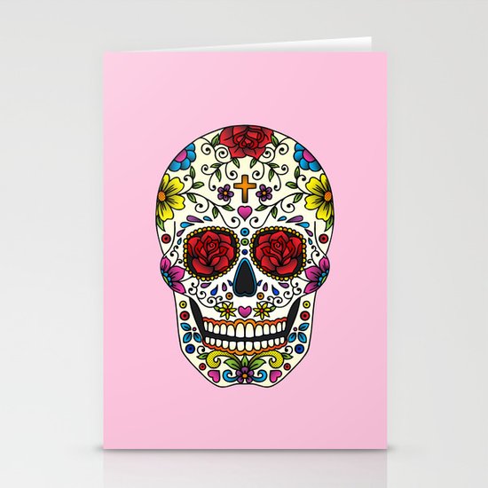 Sugar Skull Stationery Cards
