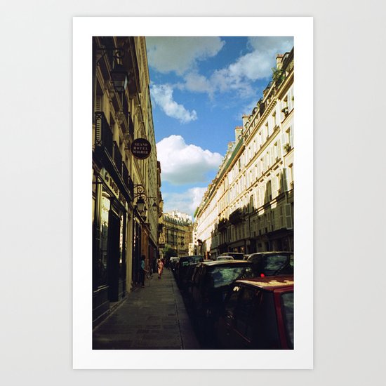 Paris in 35mm Film: Rue Malher in Le Marais Art Print