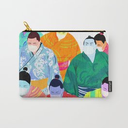 SUMO WRESTLERS IN MASKS Carry-All Pouch