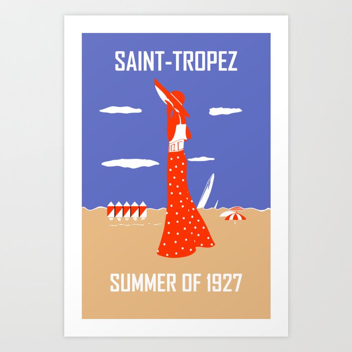 Saint Tropez Summer of 1927 Art Print