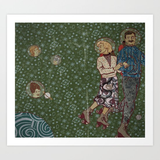 Space Walk Art Print