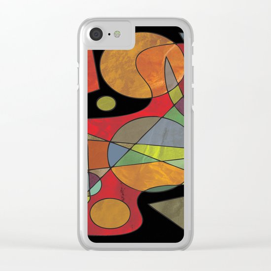 Abstract #304 Clear iPhone Case