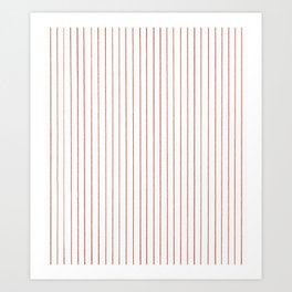 orange stripes Art Print