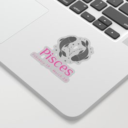 Pisces Sticker | Constellation, Flower, Popular, Tumblr, Coffee, Starsign, Laptop, Stars, Trending, Theoffice 