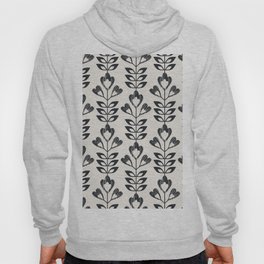 seamless retro pattern with abstract flowers and leaves Hoody