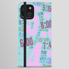 Pace run , number 025 iPhone Wallet Case