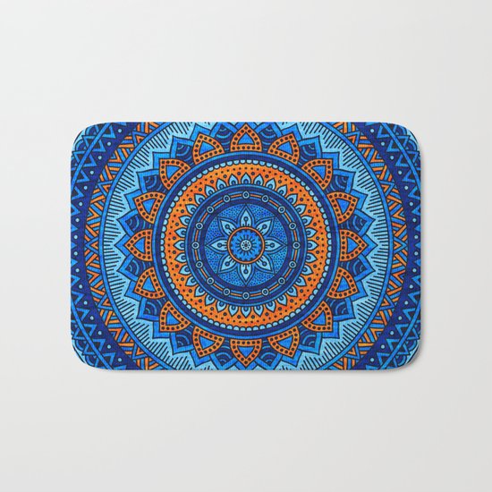 Hippie mandala 36 Bath Mat