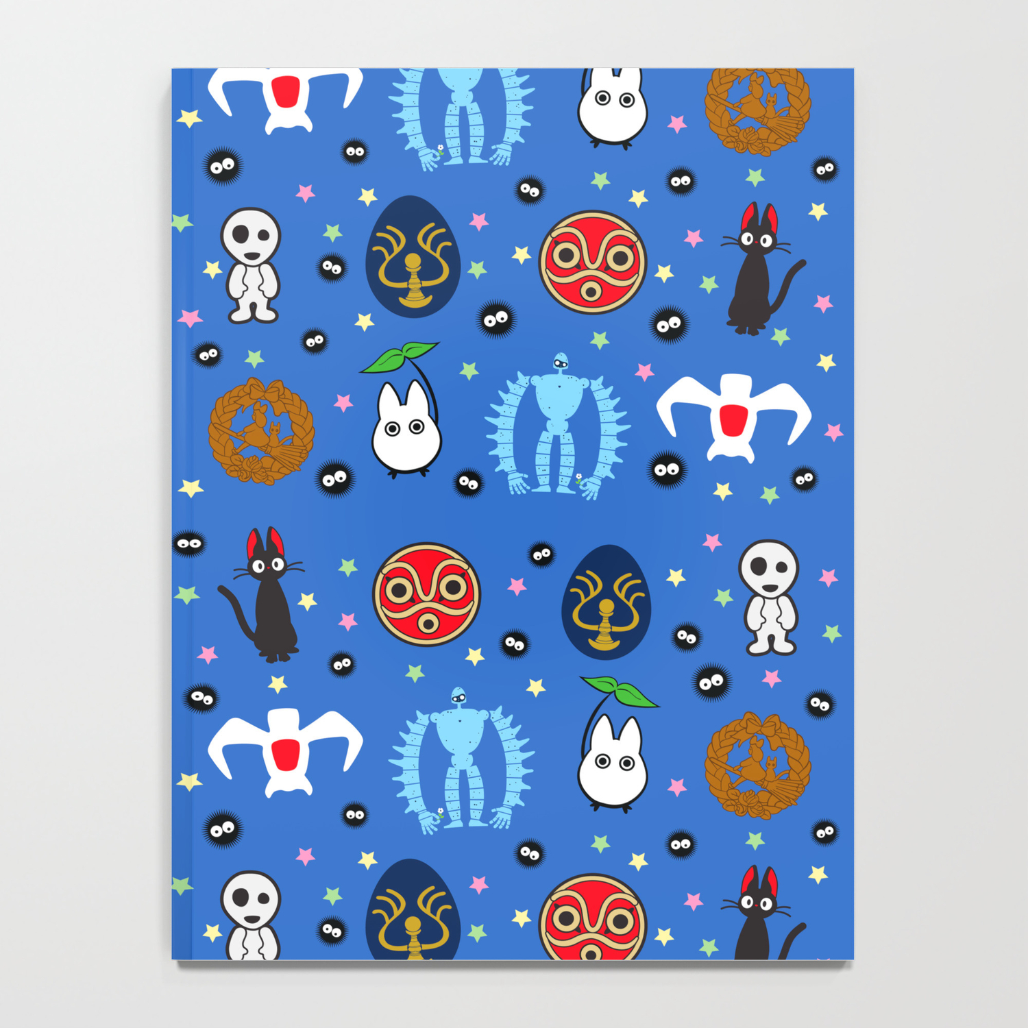 Anime Manga Ghibli Inspired Cute Cheerful Creatures Notebook By