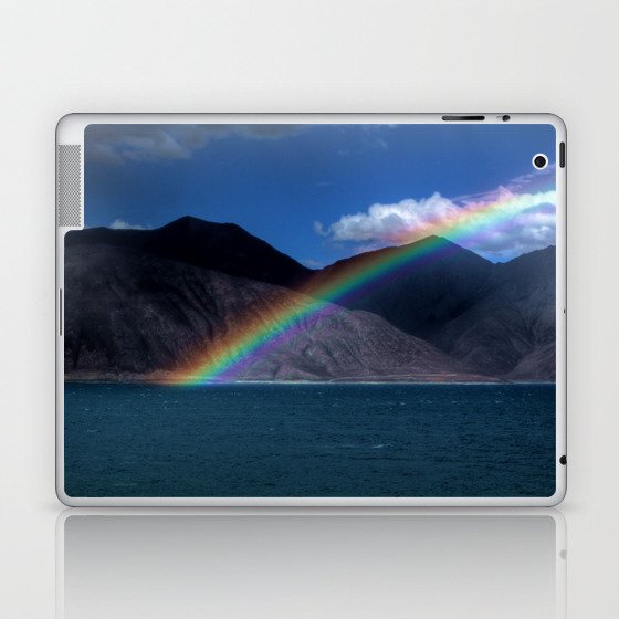 The Rainbow at Pangong! Laptop & iPad Skin