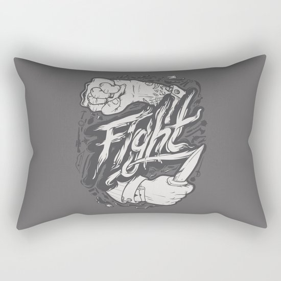 The Fight Rectangular Pillow