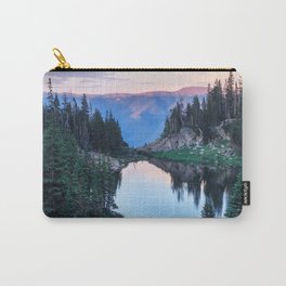 Hikers Bliss Perfect Scenic Nature View \ Mountain Lake Sunset Beautiful Backpacking Landscape Photo Carry-All Pouch