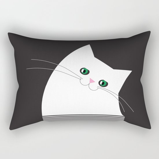 White Cat of Lisa Rectangular Pillow