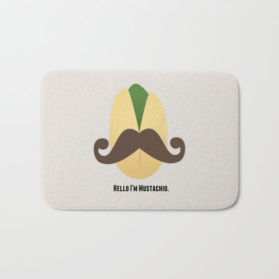 Hello I'm Mustachio Bath Mat