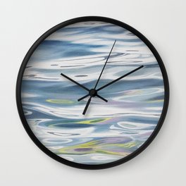 Radiant 2 - lake water painting Wall Clock