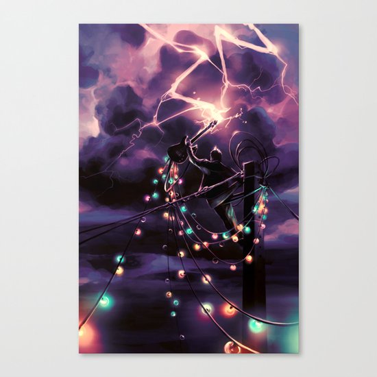Defy the sky Canvas Print