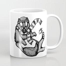 A Winter Badger Mug