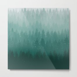 Misty Pacific Northwest Forest Metal Print | Foggy, Misty, Dark, Rain, Trees, Washington, Mist, Green, Pnw, Northern 