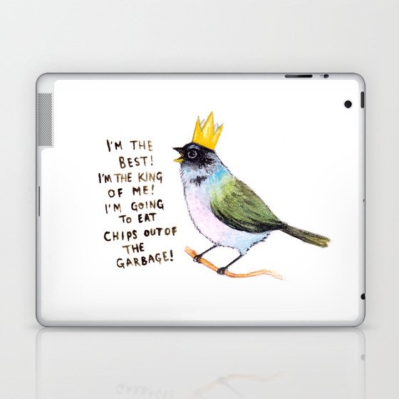 trash bird self affirmations Laptop & iPad Skin