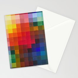 Deconstructed Rainbow Stationery Card