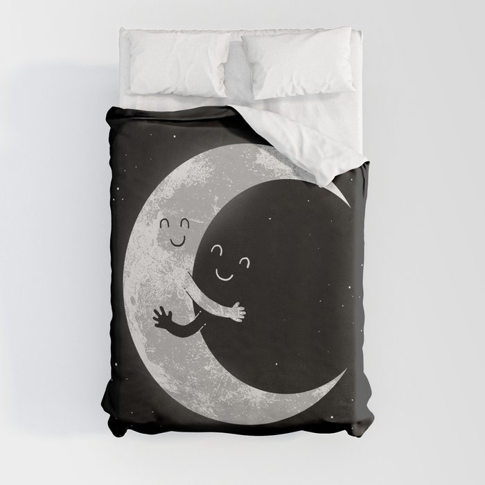 Moon Hug Duvet Cover