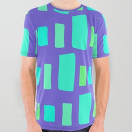Blue Steps All Over Graphic Tee