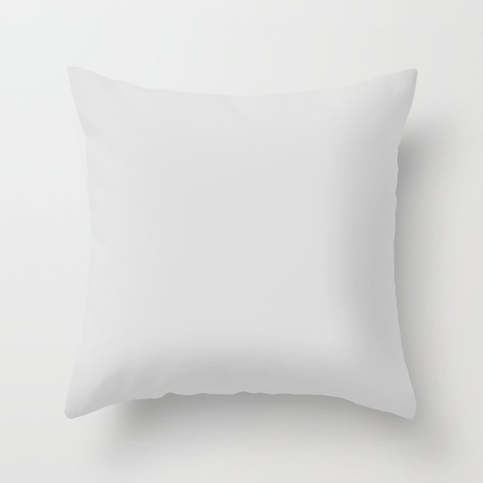 Silver Scene ~ Pale Grey Coordinating Solid Throw Pillow
