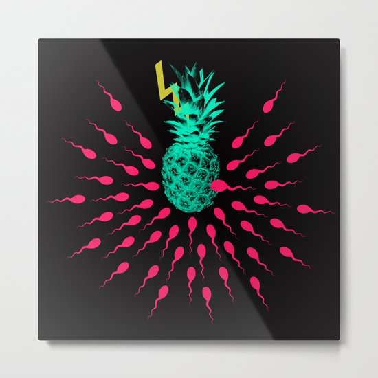 Pineapple Metal Print