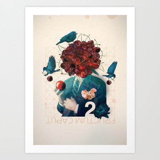 fructum caput Art Print